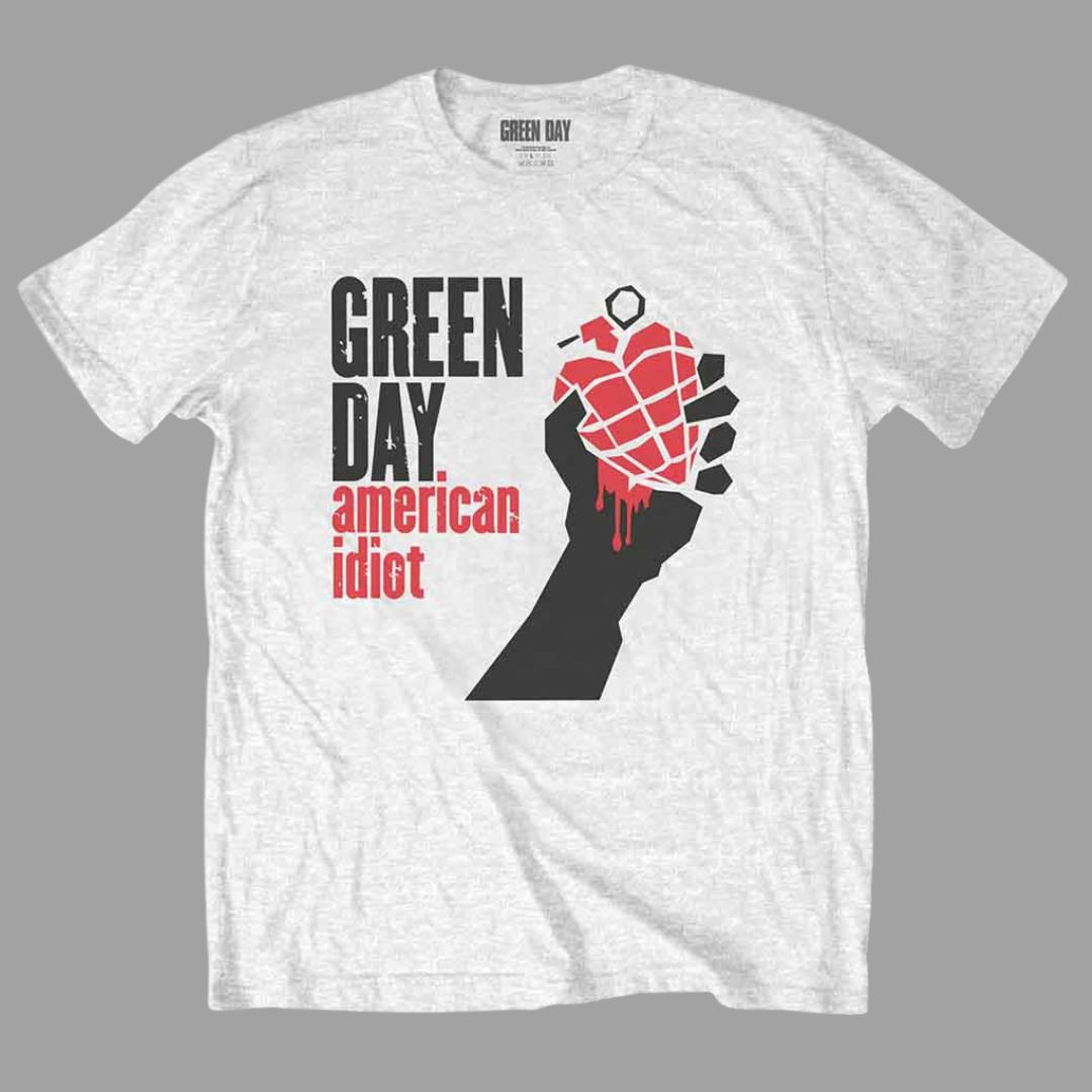 Green Day - American Idiot Grey T-Shirt