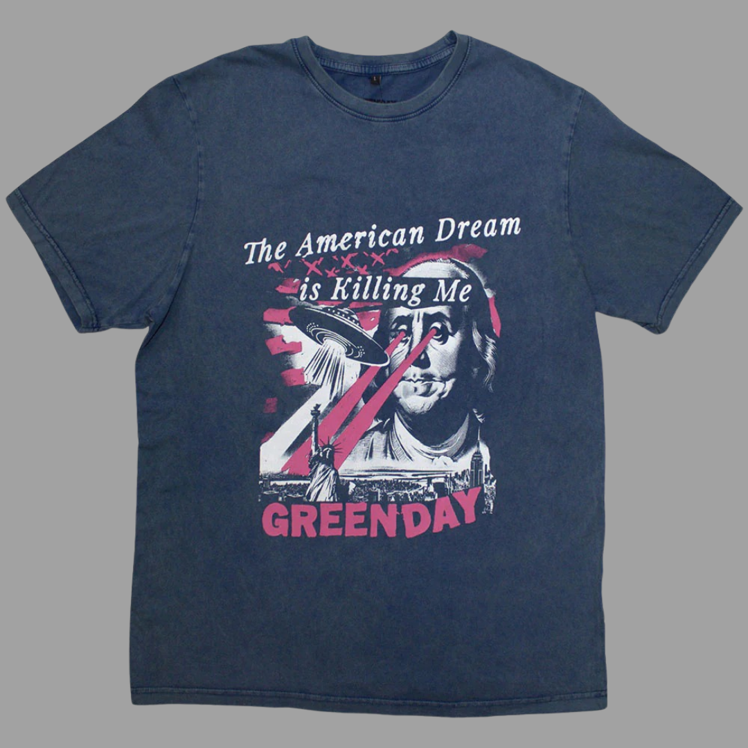 Green Day - American Dream Blue T-Shirt