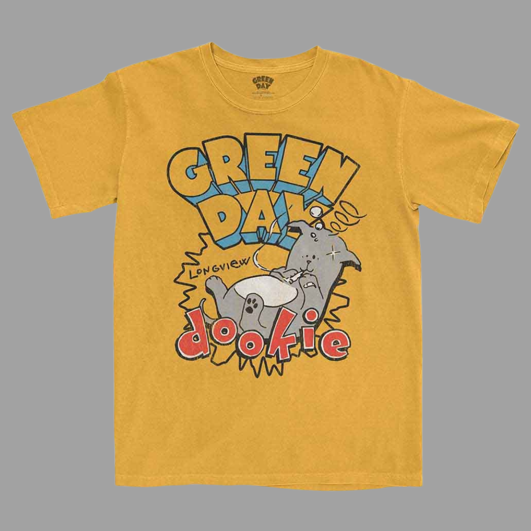 Green Day - Dookie Longview Yellow T-Shirt