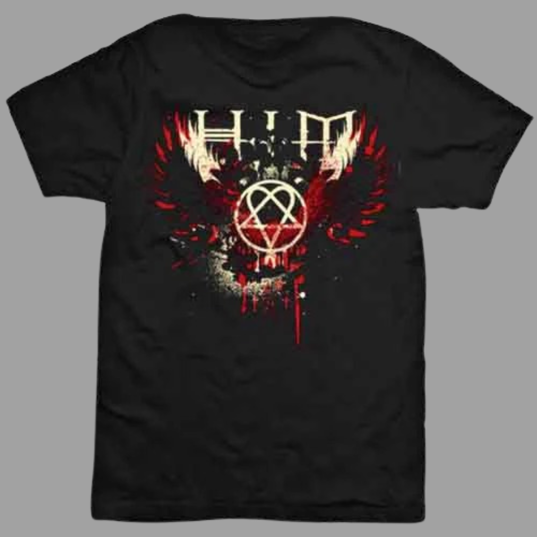 HIM - Wings Splatter T-Shirt