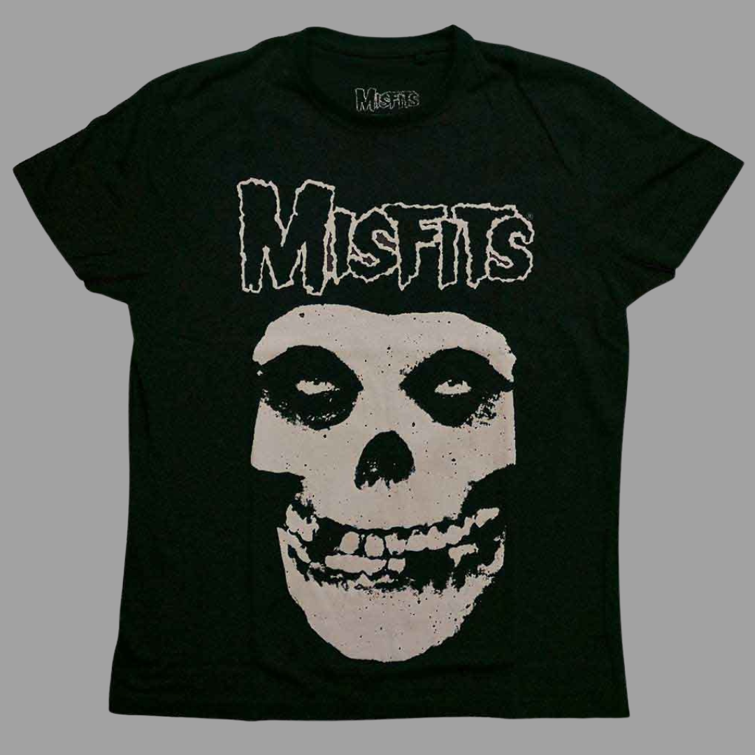 Misfits - Logo & Fiend Black T-Shirt