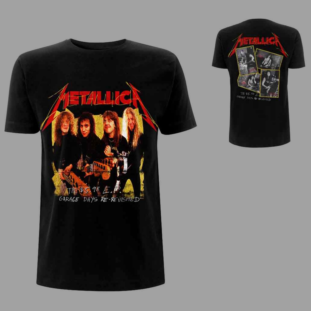 Metallica - Garage Photo Yellow T-Shirt