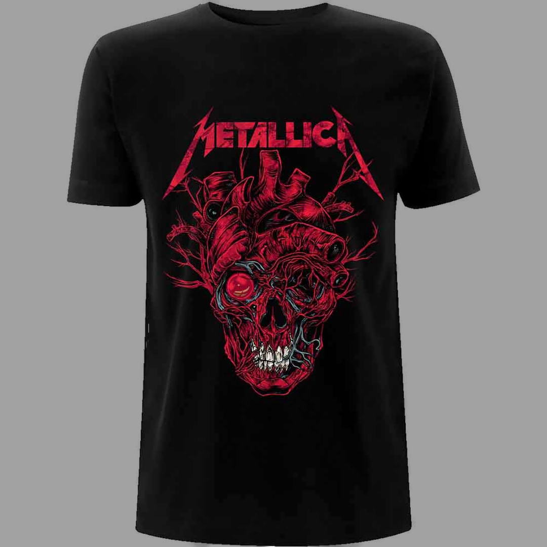 Metallica - Heart Skull T-Shirt