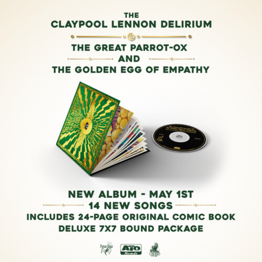 Claypool Lennon Delirium - The Great Parrot-Ox and the Golden Egg of Empathy CD (w/ Comic Book)