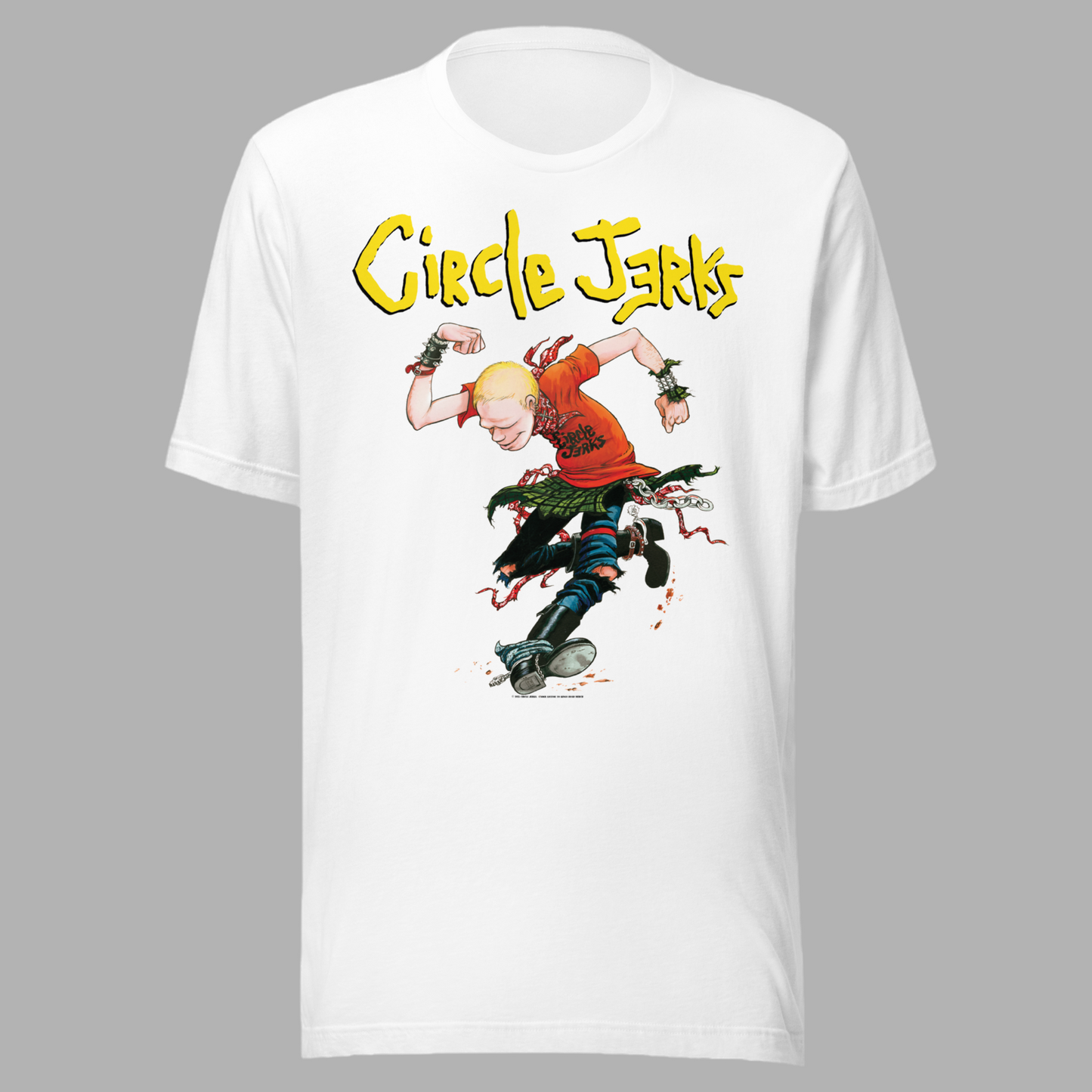 Circle Jerks - Skankin' White T-Shirt