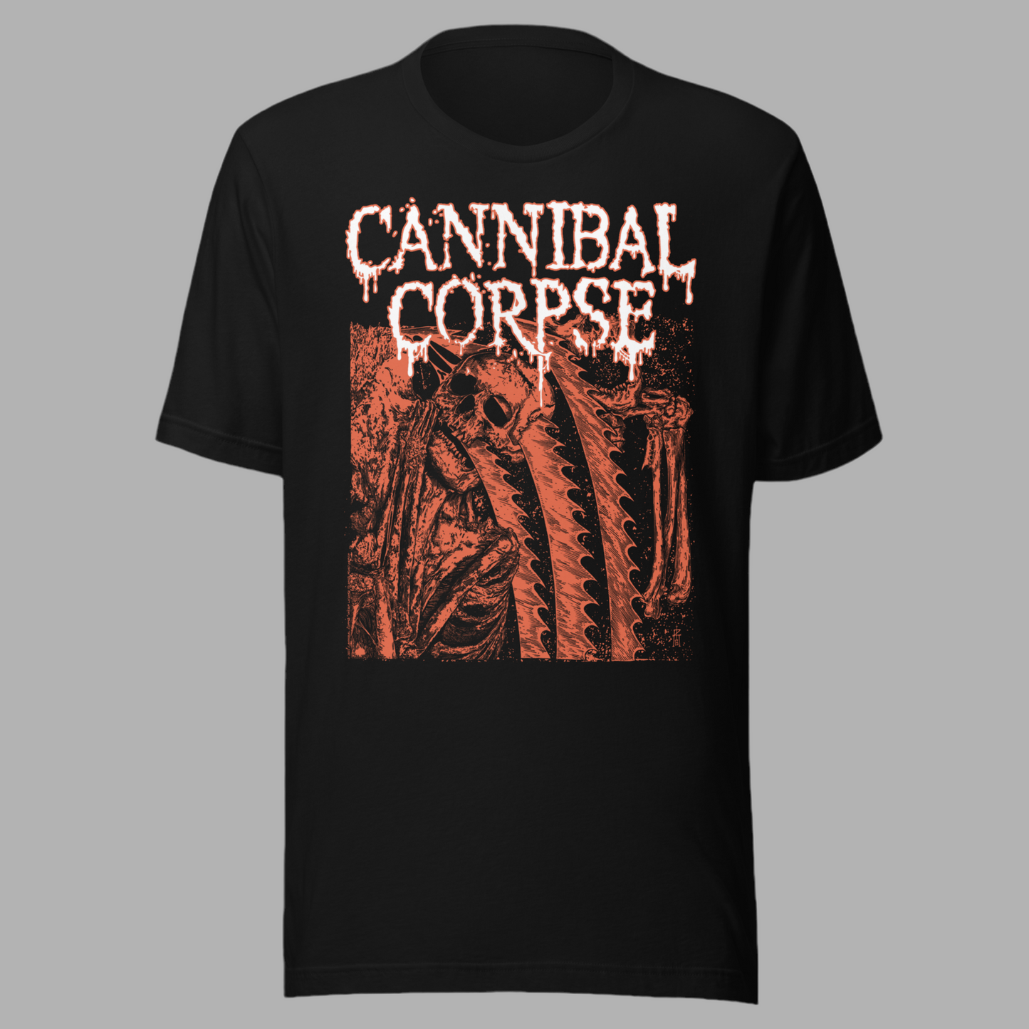 Cannibal Corpse - White Drip Logo T-Shirt