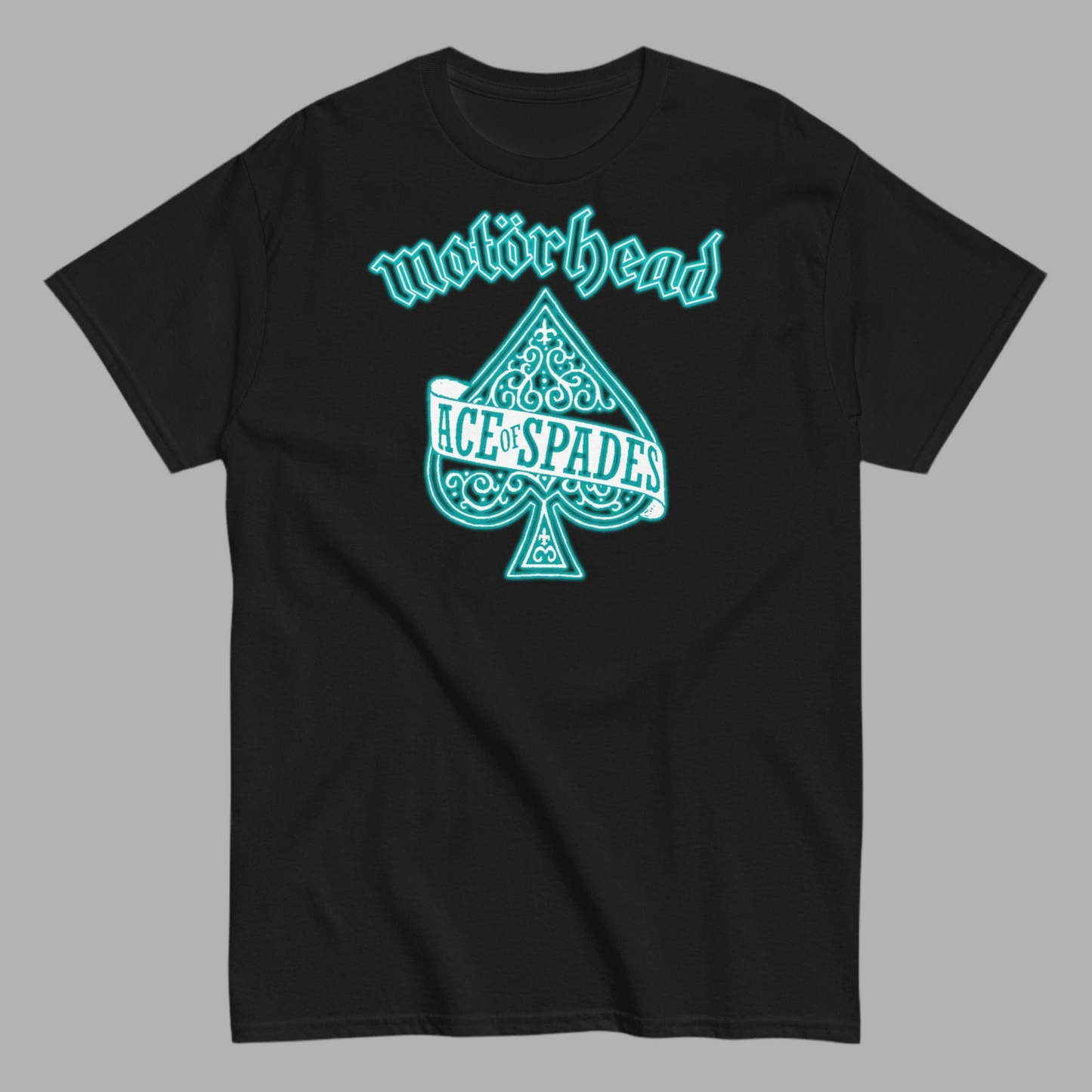 Motörhead- Neon Teal Ace T-Shirt