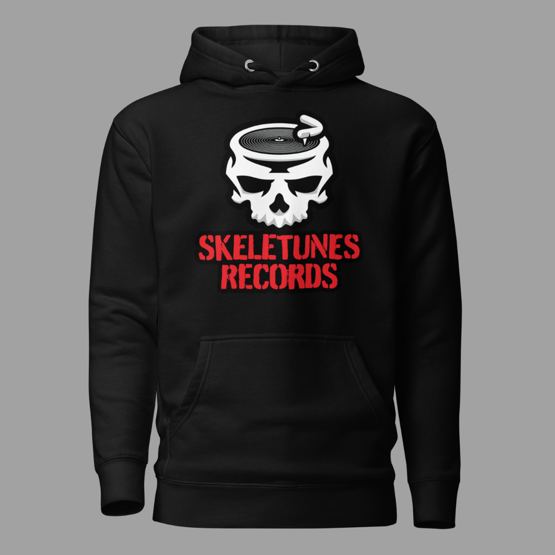 Skeletunes Records Stacked Logo Pullover Hoodie