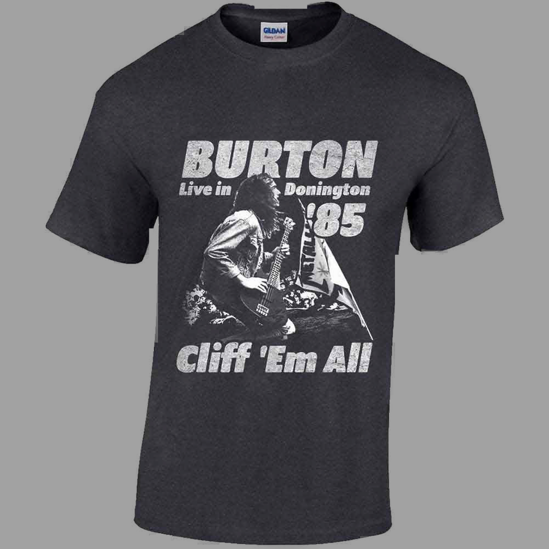 Cliff Burton - Flag Retro T-Shirt