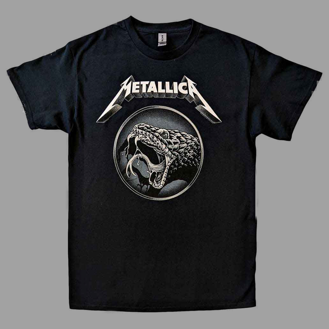 Metallica - Black Album Poster Black T-Shirt