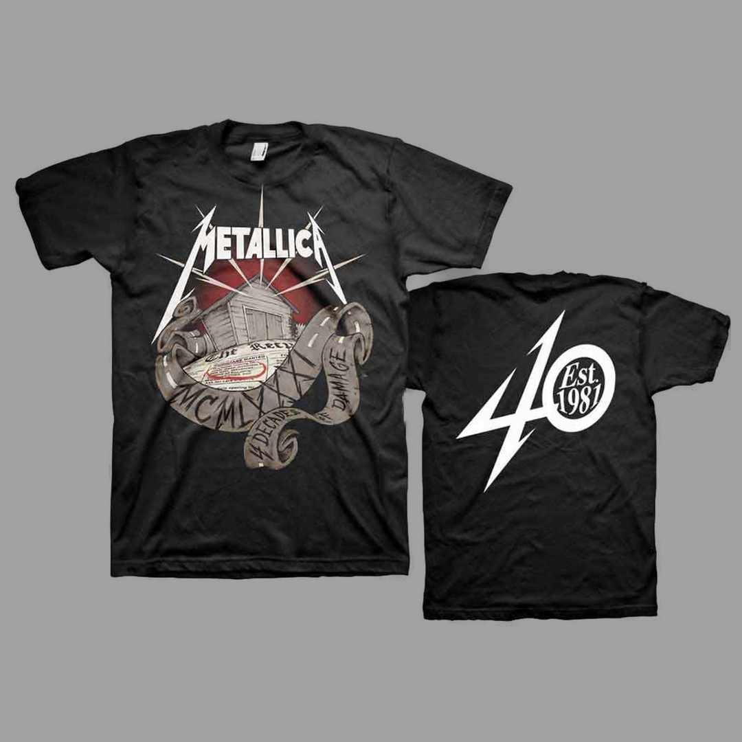 Metallica - 40th Anniversary Garage T-Shirt