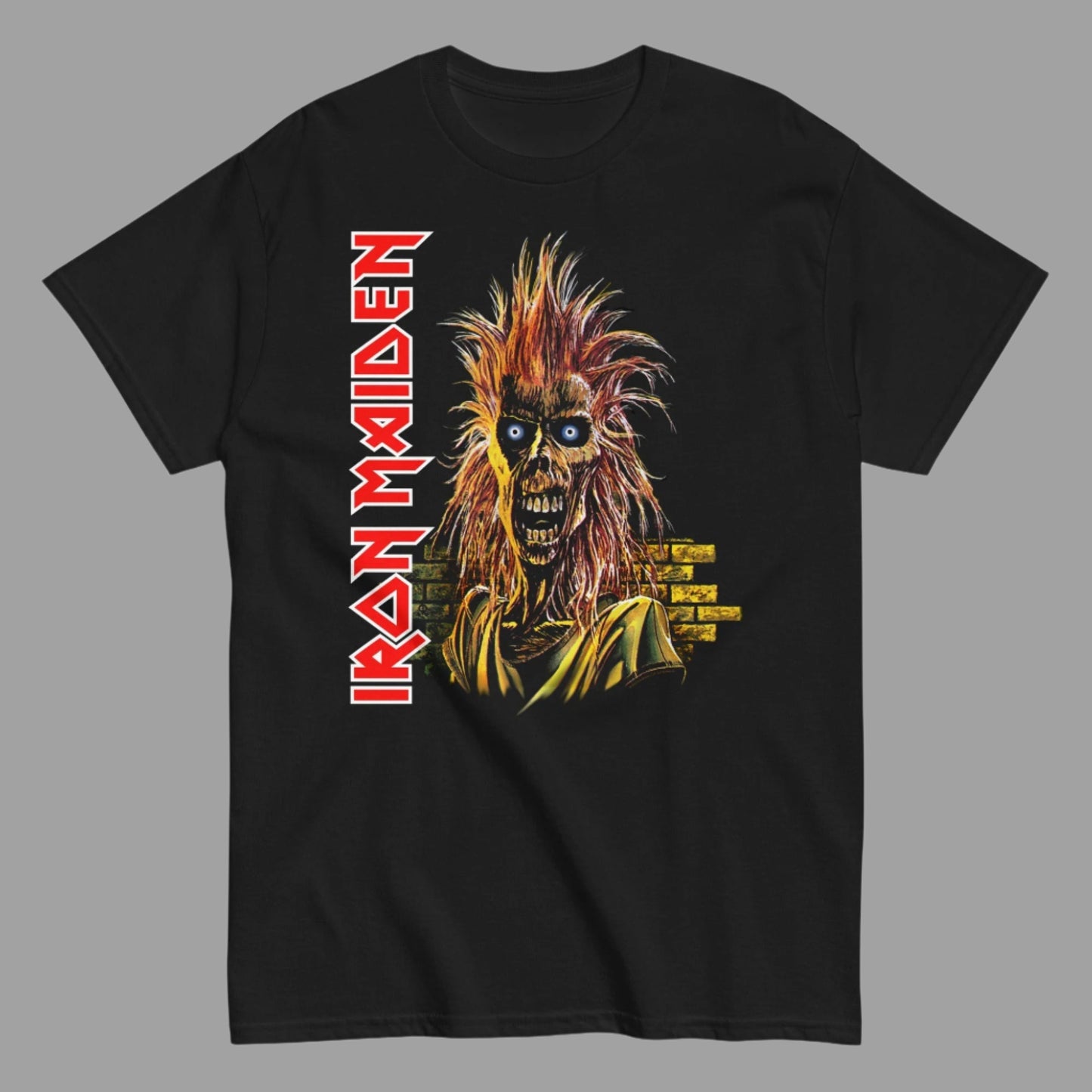 Iron Maiden - Vertical Eddie T-Shirt Black