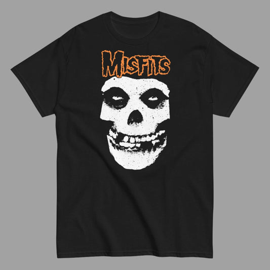 Misfits - Orange Skull T-Shirt Black