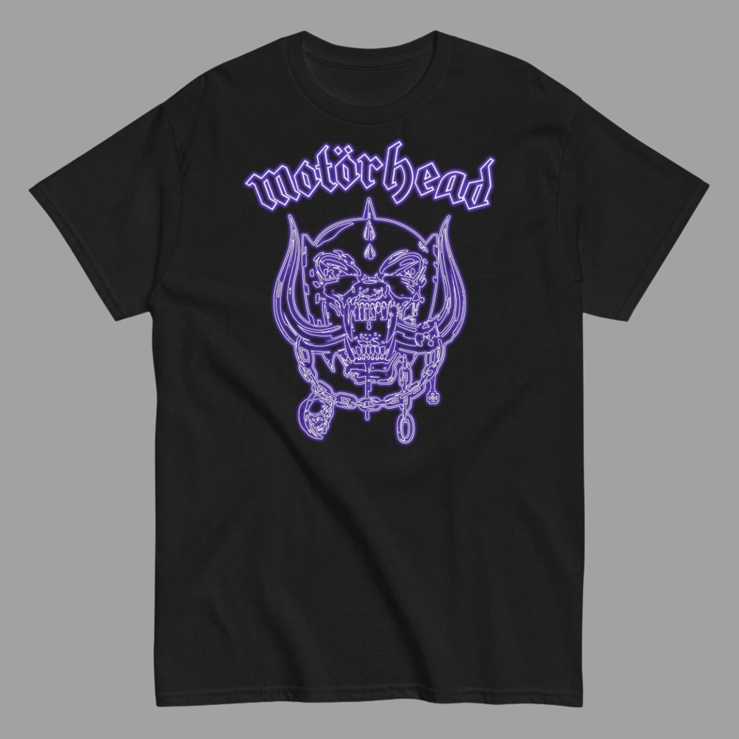 Motorhead - Neon Blue Warpig T-Shirt Black