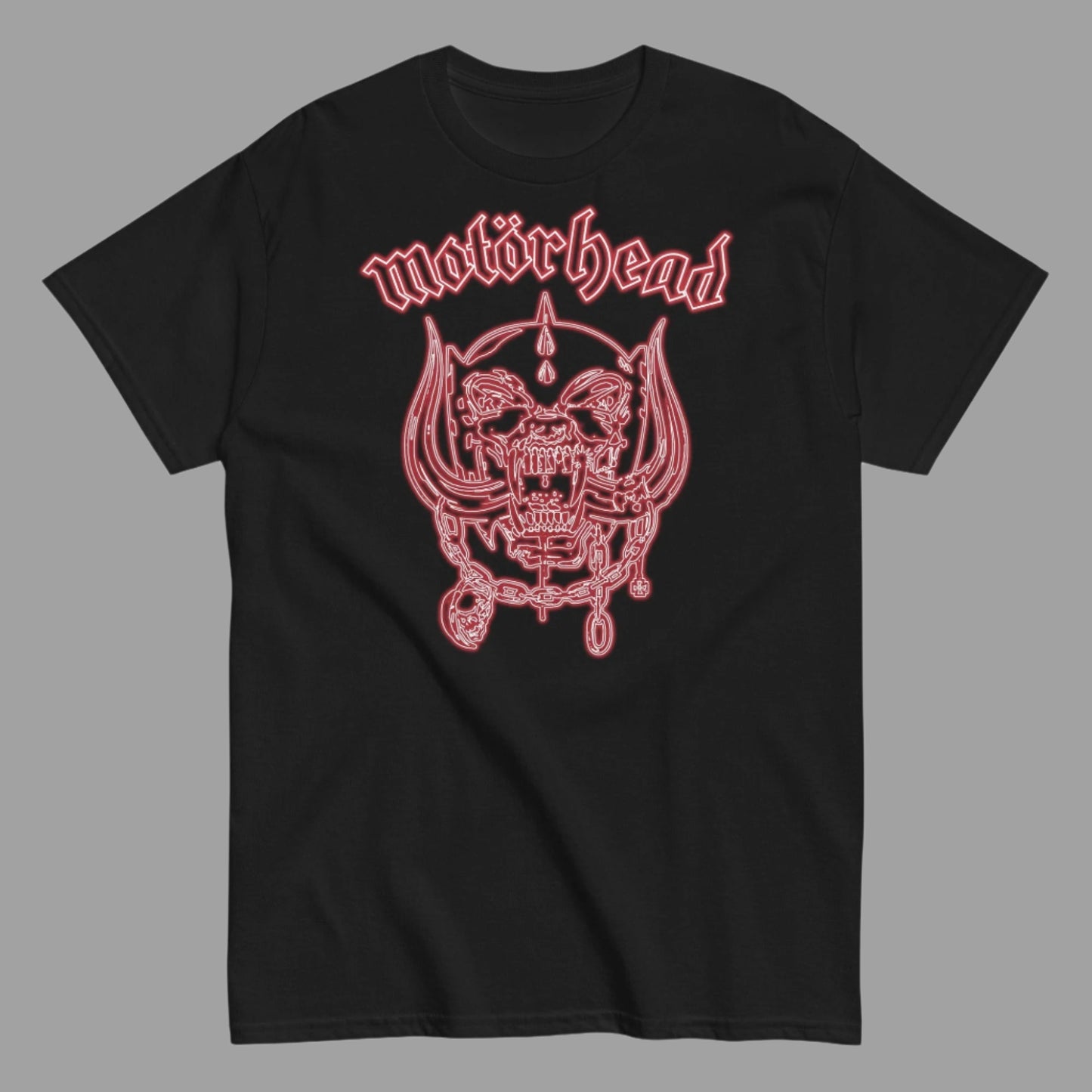 Motorhead - Neon Red Warpig T-Shirt Black