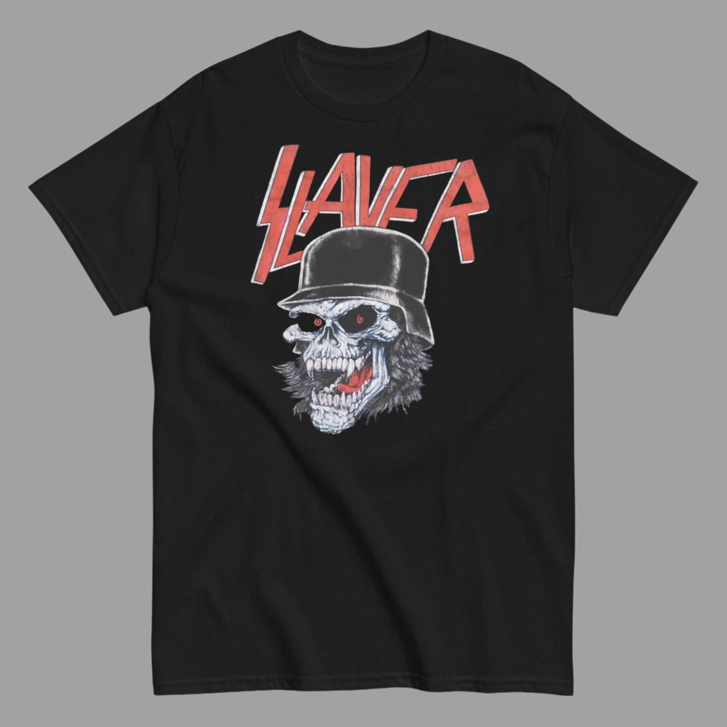 Slayer - Helmet Skull T-Shirt Black