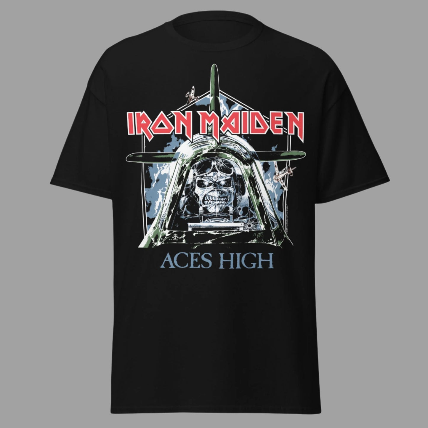 Iron Maiden - Aces High Jumbo Print T-Shirt Black