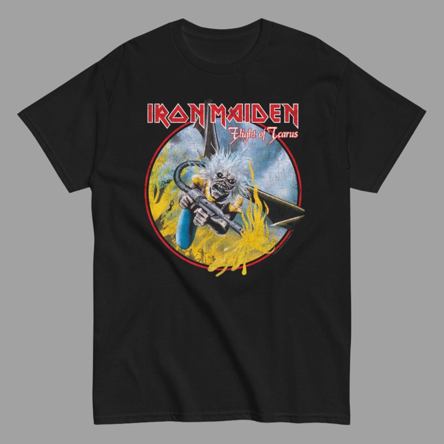 Iron Maiden - Flight of Icarus Jumbo Print T-Shirt Black