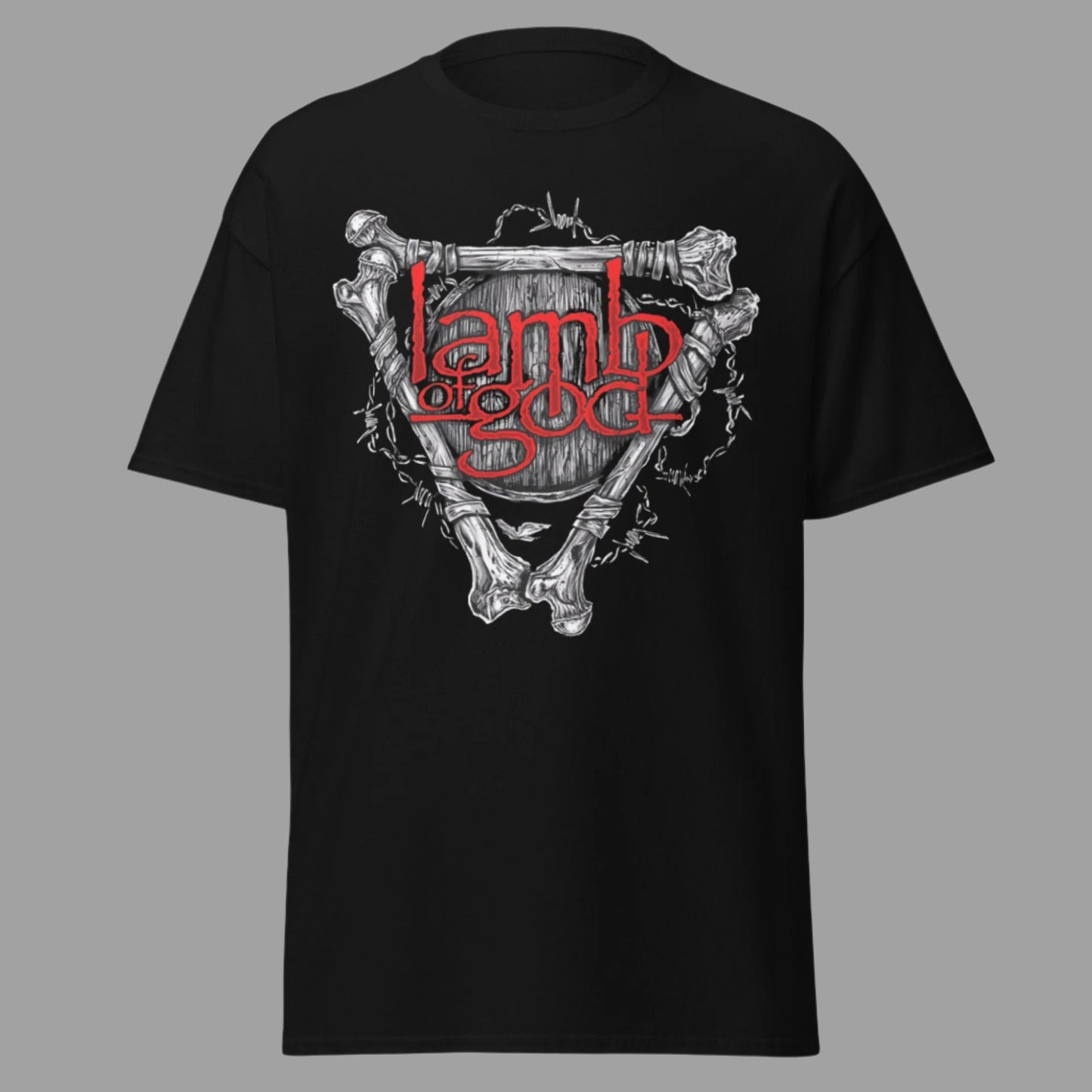 Lamb Of God - Bones Jumbo Print T-Shirt Black