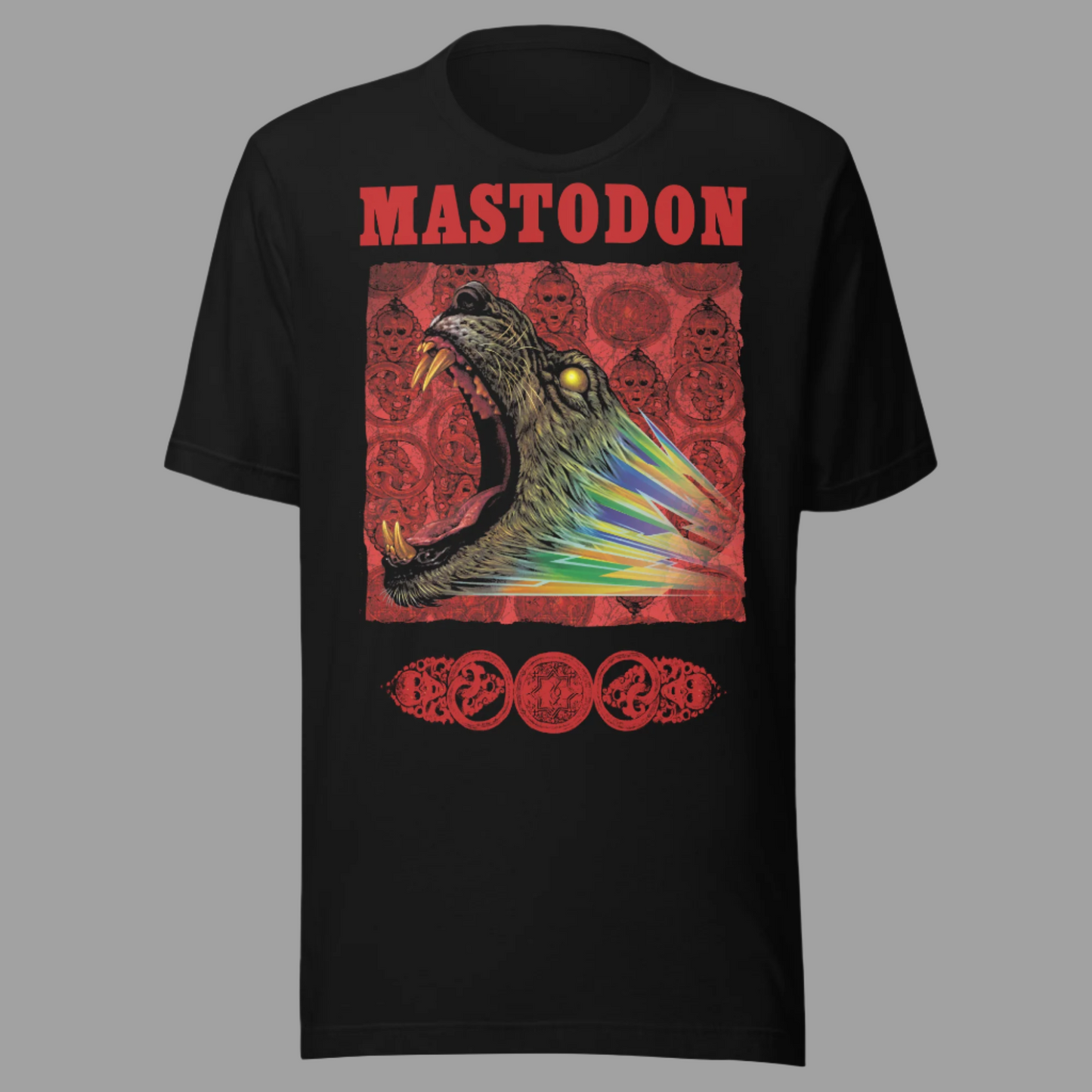 Mastodon - Naked Pyramid Jumbo Print T-Shirt Black