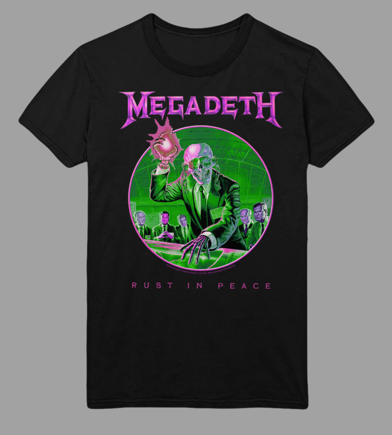 Megadeth Purple Rust Jumbo Print T-Shirt Black