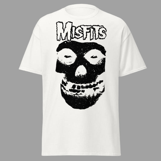 Misfits Black Skull Jumbo Print T-shirt White