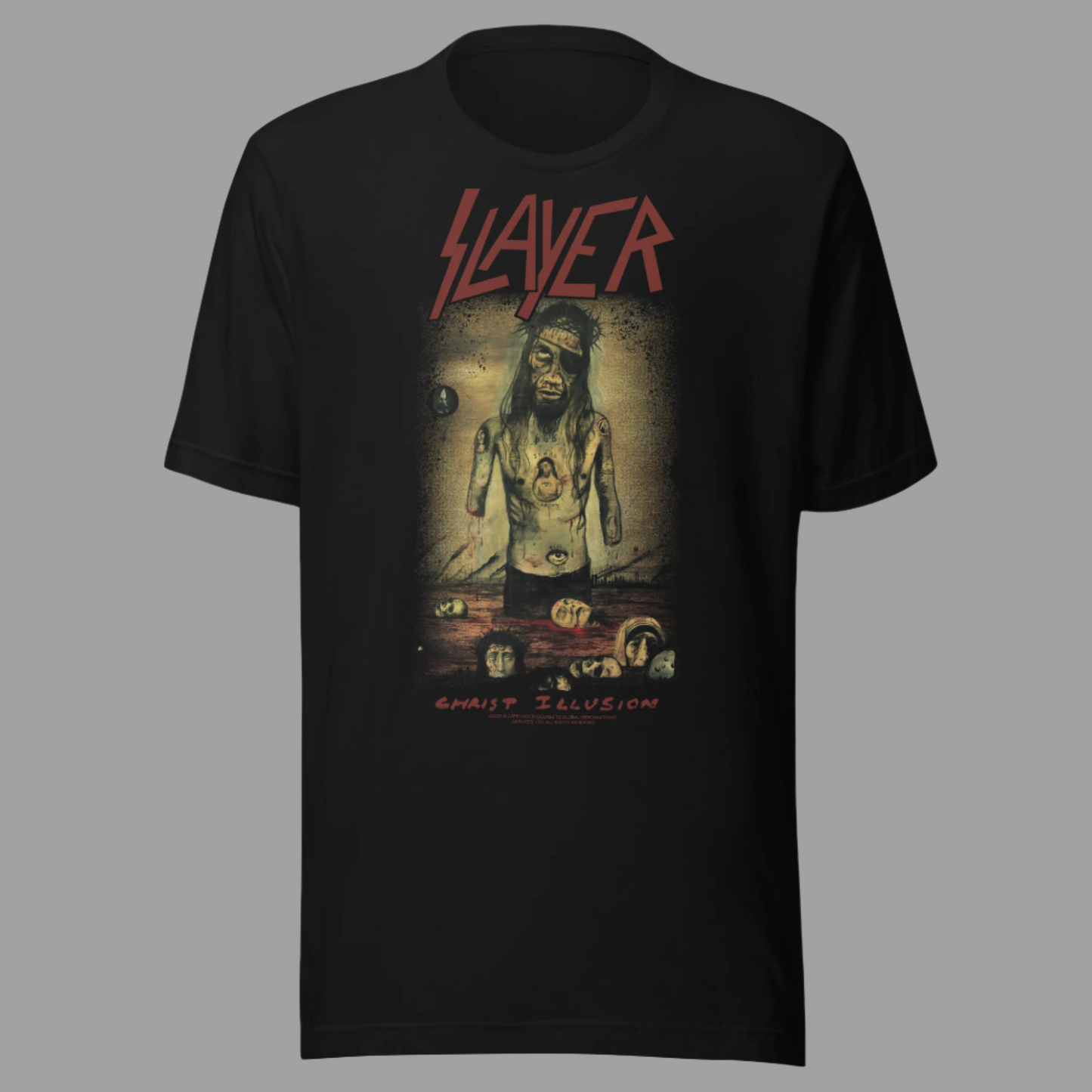 Slayer - Christ Illusion Jumbo Print T-Shirt Black