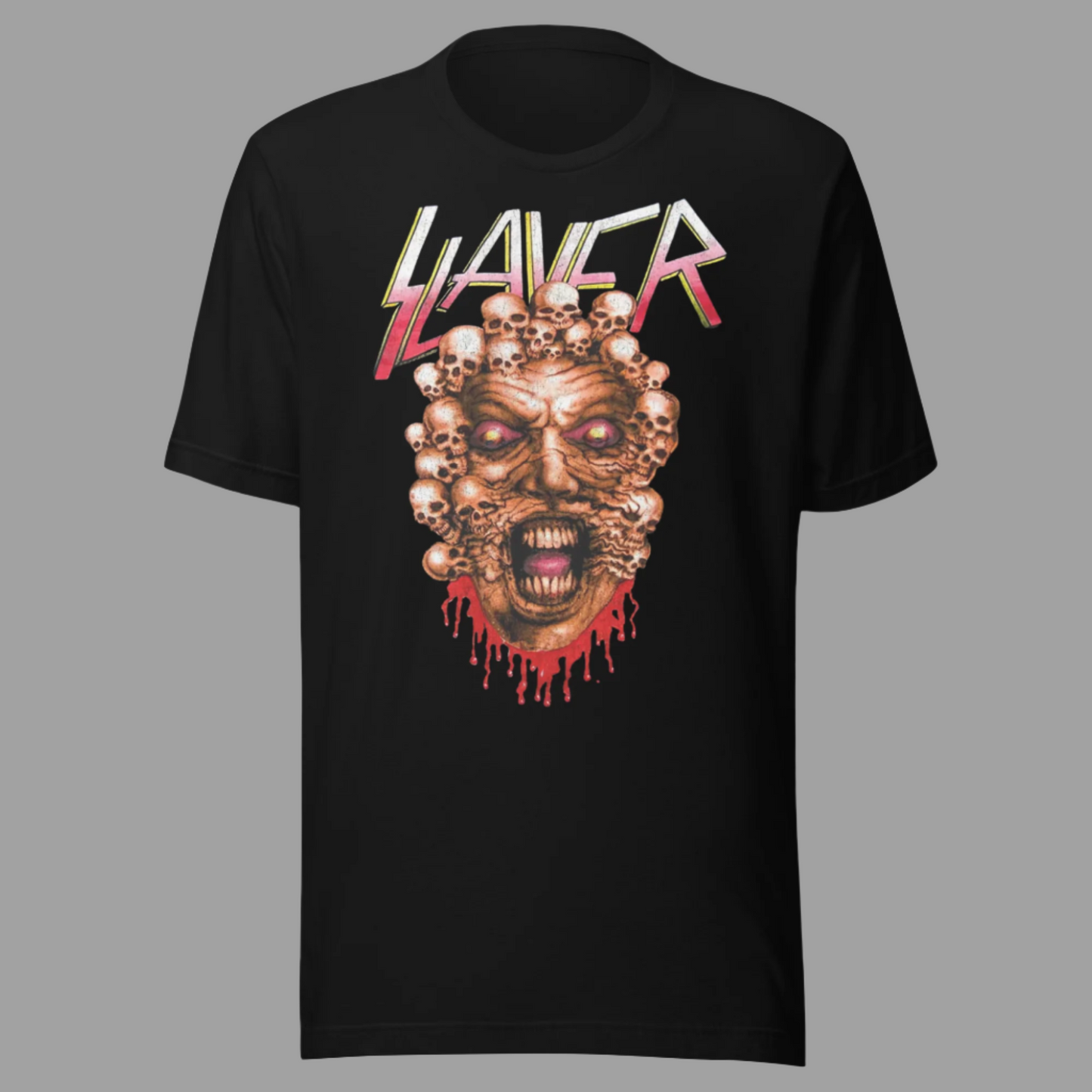 Slayer Demon Drip Jumbo Print T-Shirt Black