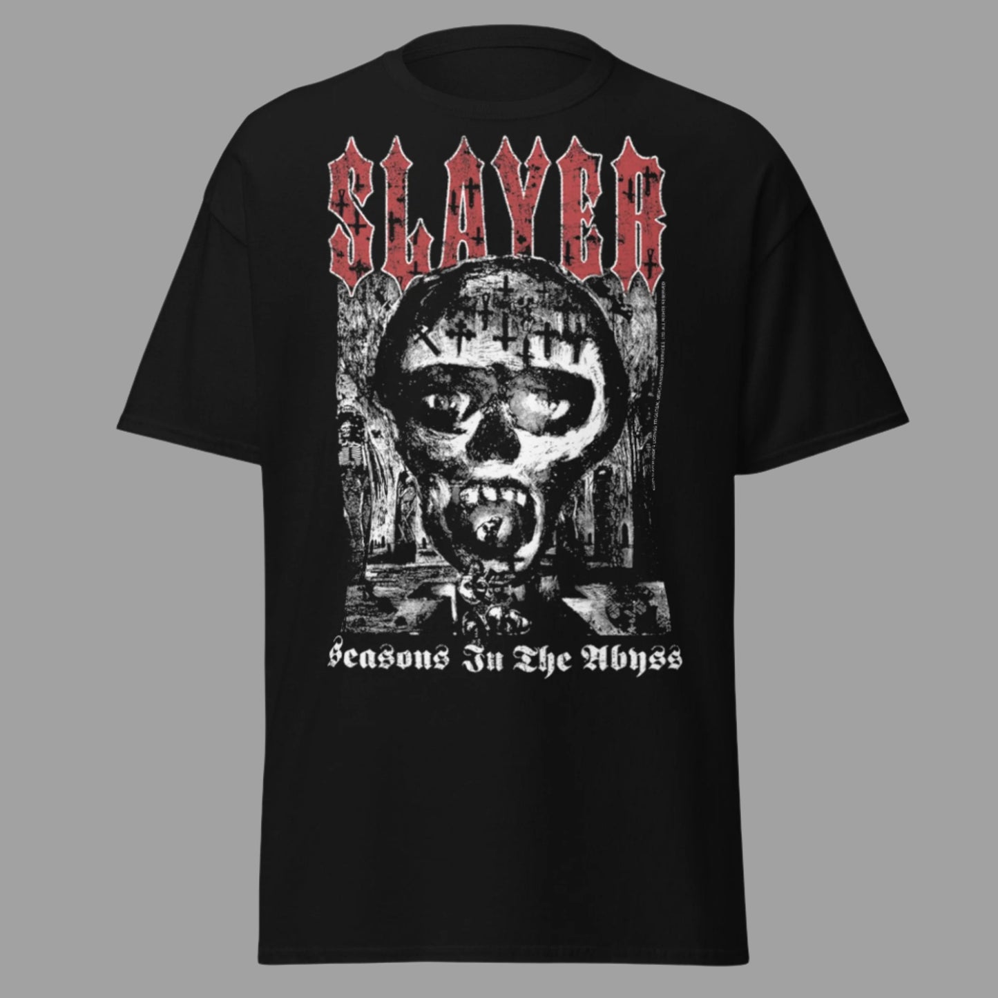 Slayer Seasons in the Abyss Jumbo Print T-shirt Black