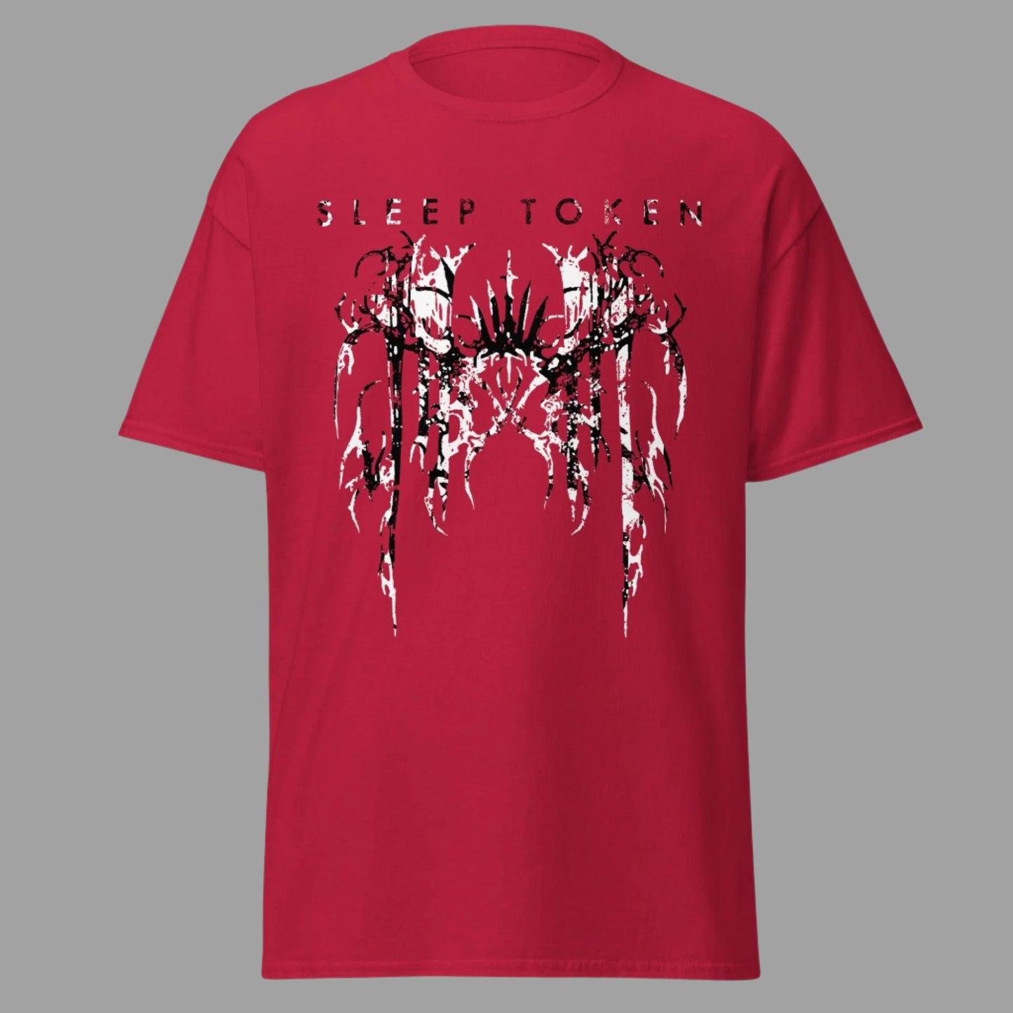 Sleep Token Drip Jumbo Print T-Shirt Red