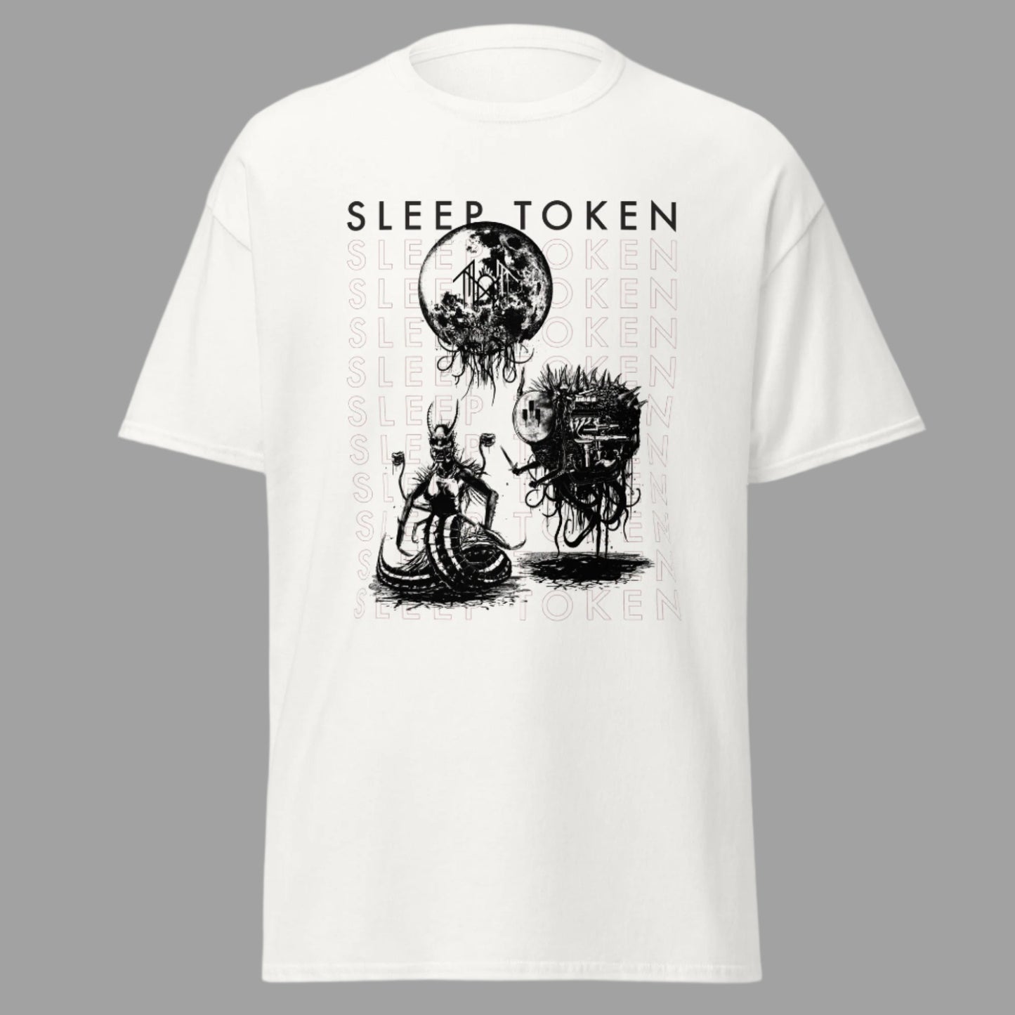 Sleep Token Take Me Back Jumbo Print T-Shirt White