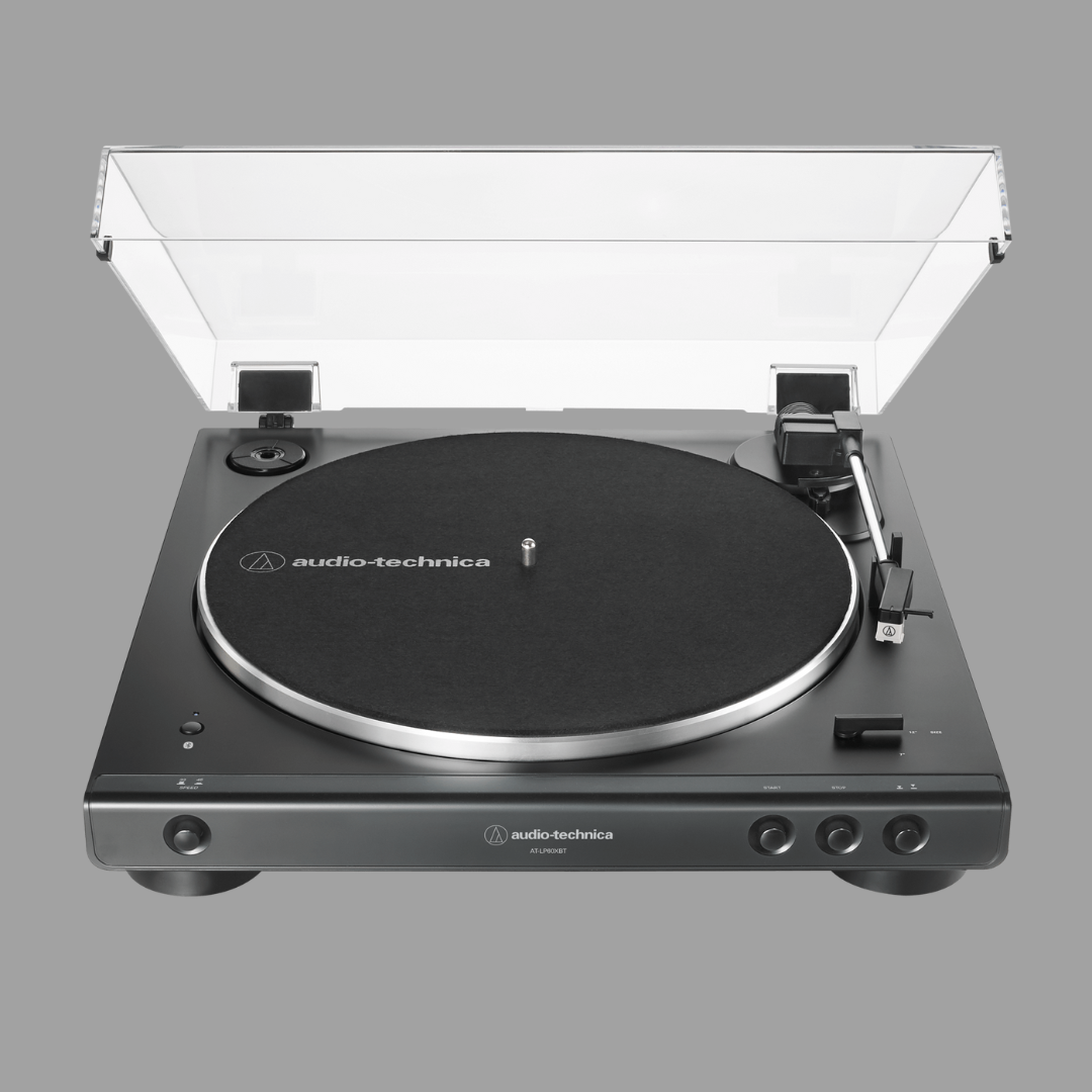 Audio-Technica - Black - AT-LP60XBT Fully Automatic Bluetooth Belt-Drive DJ  Turntable