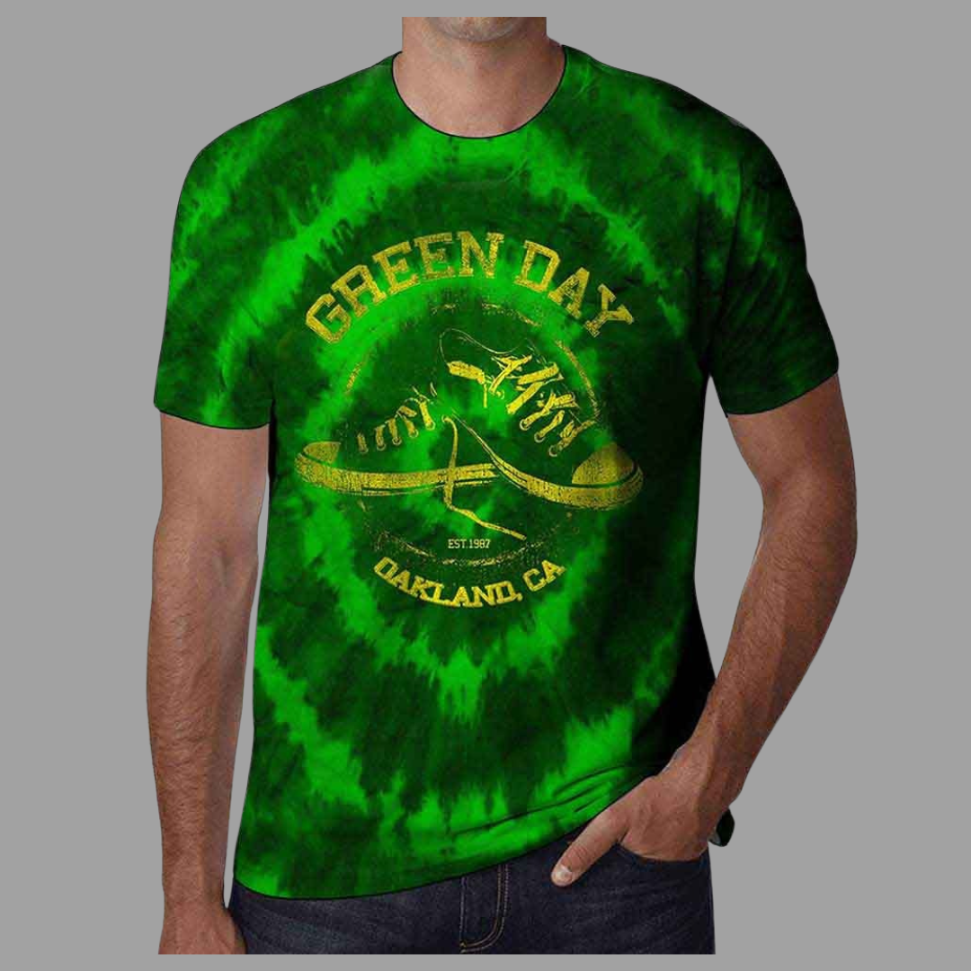 Green Day - Tie Dye All Stars T-Shirt