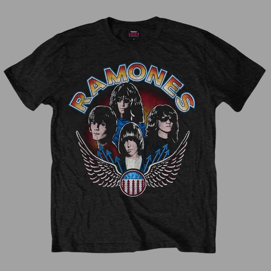 Ramones - Vintage Wings Photo T-Shirt