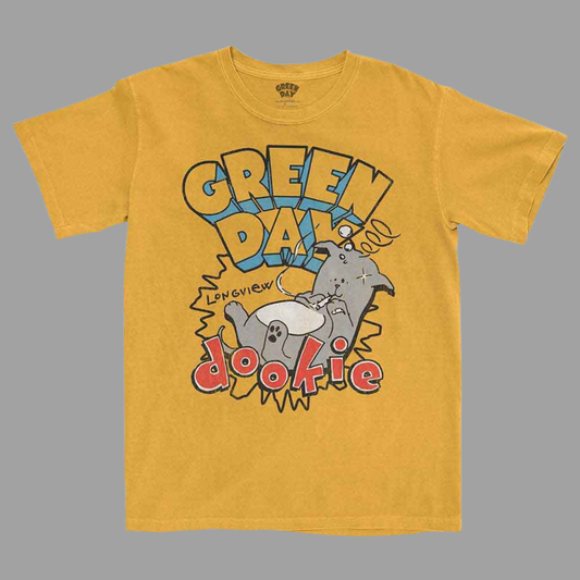 Green Day - Dookie Longview Yellow T-Shirt