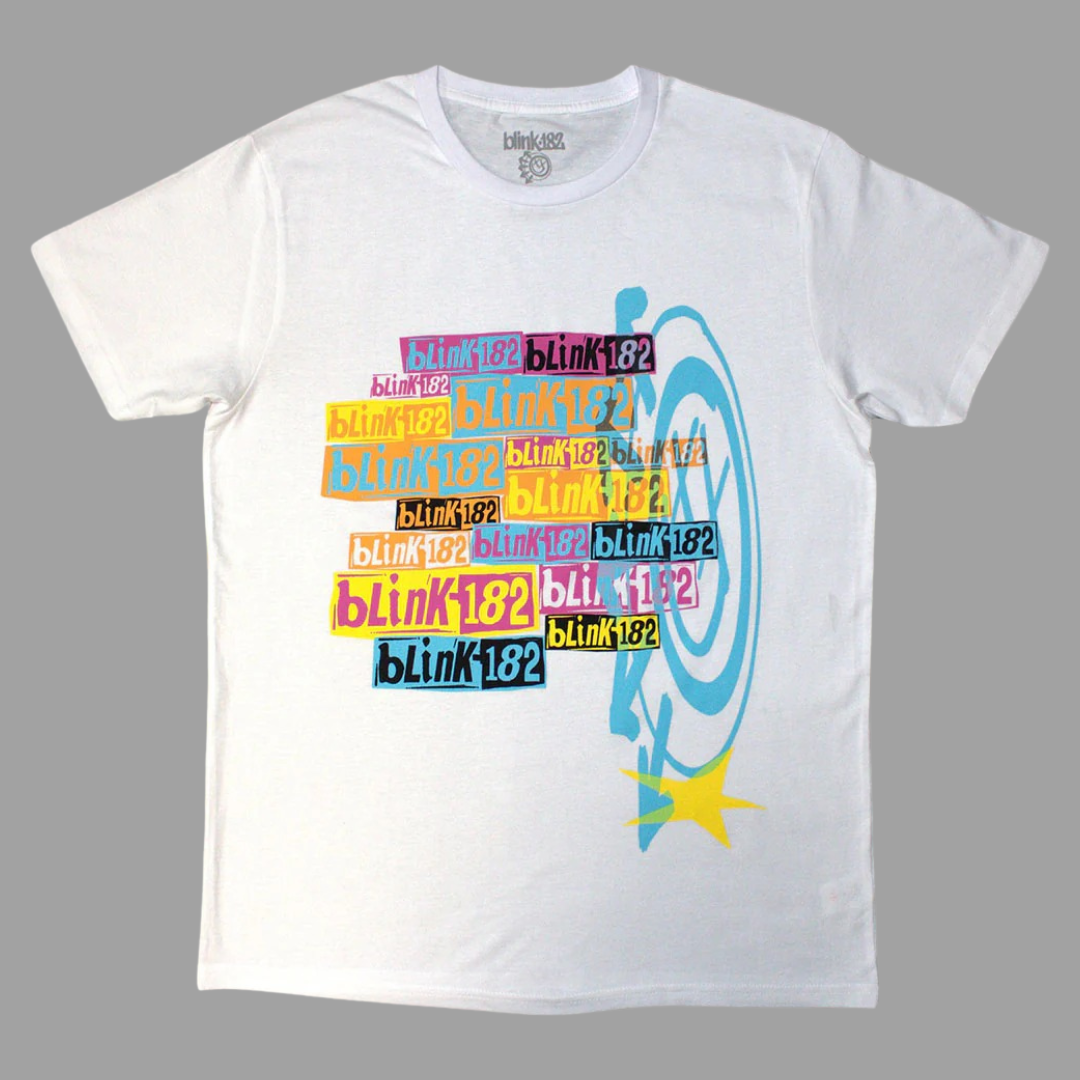 blink-182 - Multi Stacked Logo T-Shirt