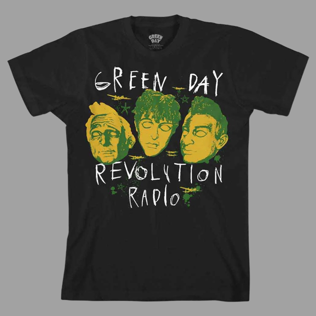 Green Day - Scribble Mask T-Shirt