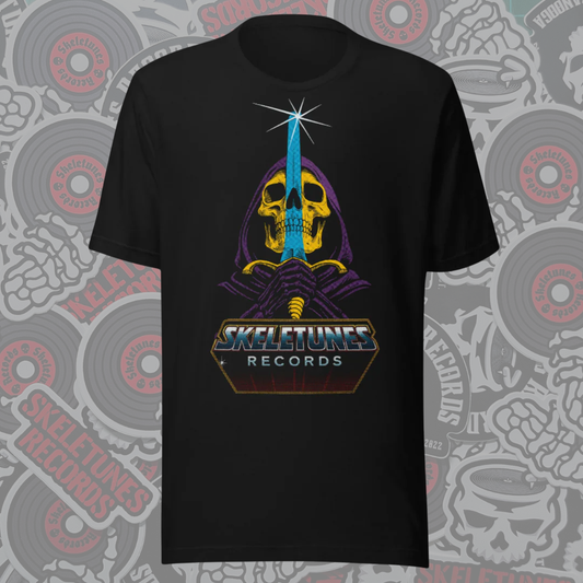 Skeletunes Records x TV Snack Break - Masters Of The Turntable Bella & Canvas Soft T-Shirt