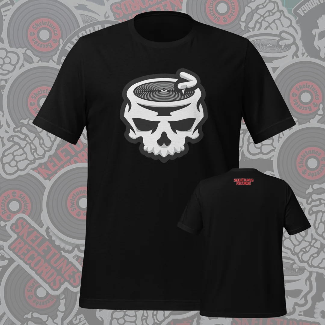 Skeletunes Records - Skull Bella & Canvas Soft T-Shirt