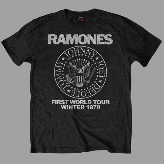 Ramones - First World Tour 1978 Vintage T-Shirt
