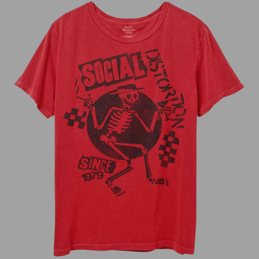 Social Distortion - Speakeasy Checkerboard Red T-Shirt