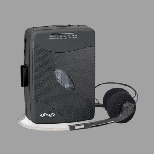 Jensen - SCR-75-HP Classic Personal Cassette Player with AM/FM Radio