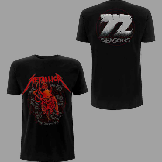 Metallica - Skull Screaming Red 72 Seasons T-Shirt