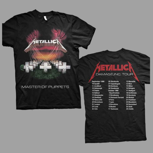Metallica - Master of Puppets European Tour '86. T-Shirt