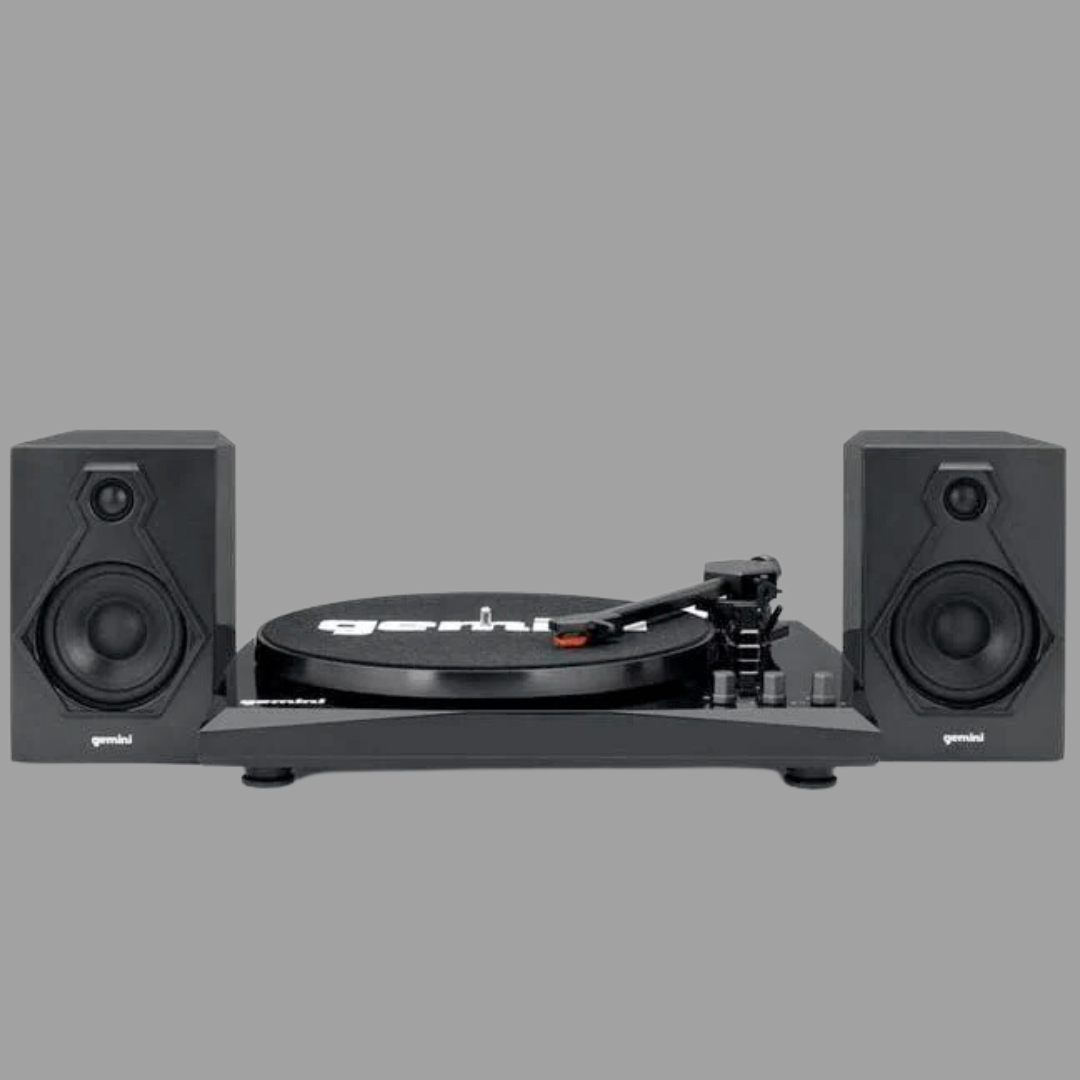 Gemini TT-900B 3-Speed Turntable System With Bluetooth & Stereo Speakers