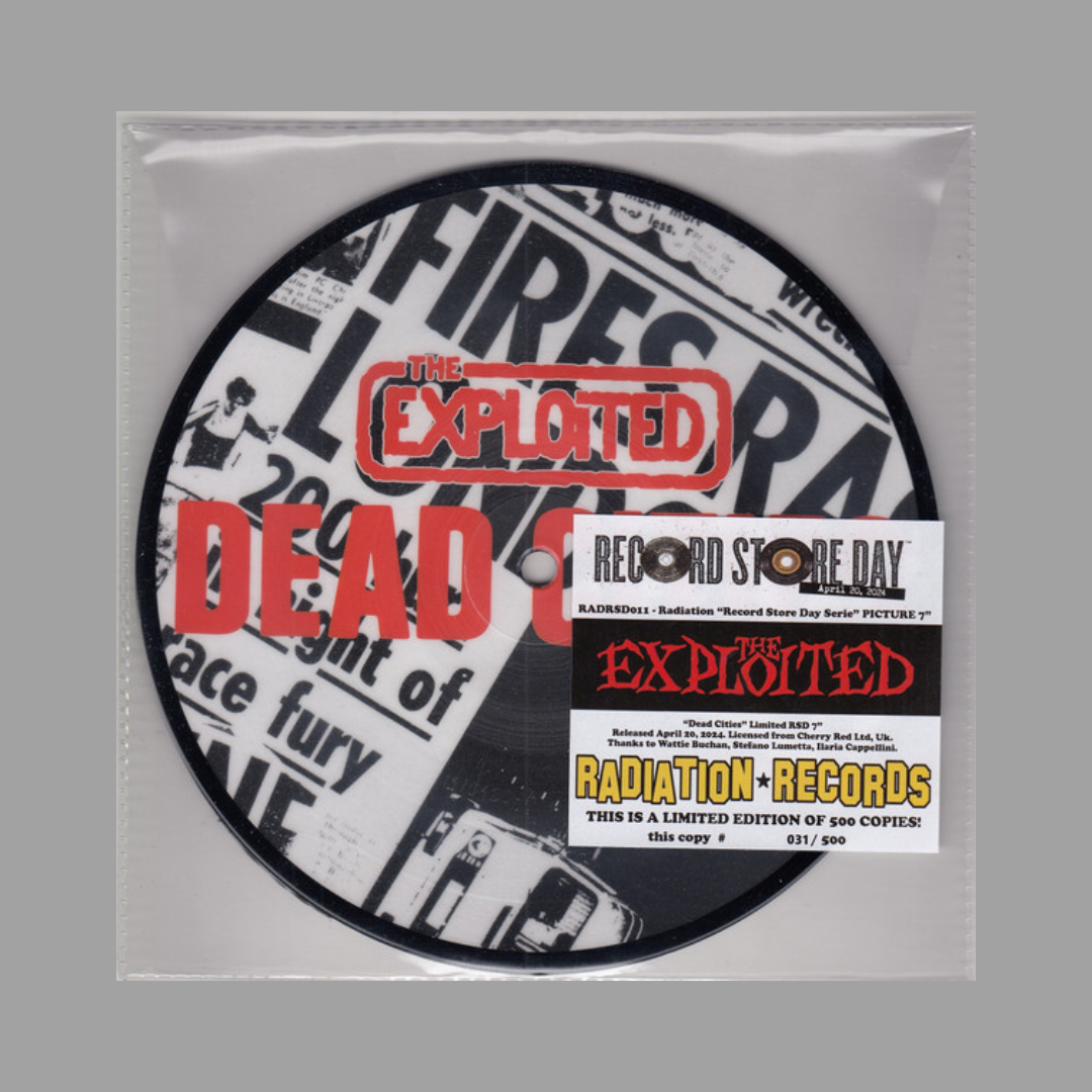 Exploited - Dead Cities 7" (Limited Edition of 500)