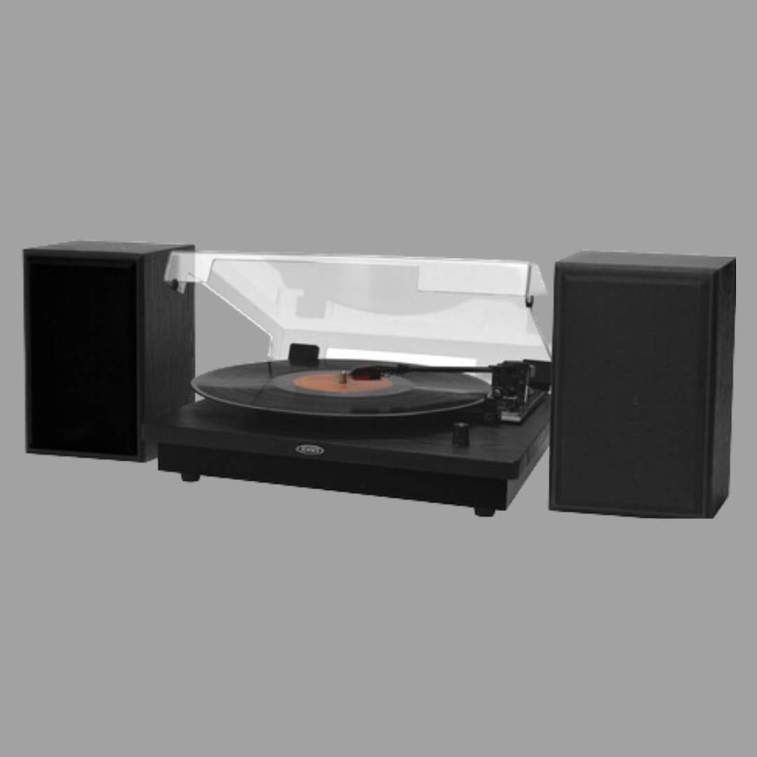 Jensen JTA-315 Dual Bluetooth Turntable & Speakers