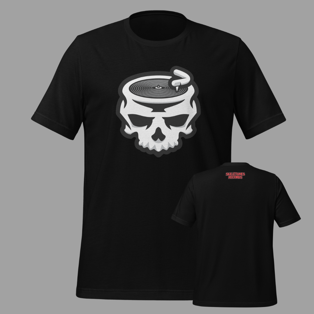 Skeletunes Records Skull Bella & Canvas Soft T-Shirt