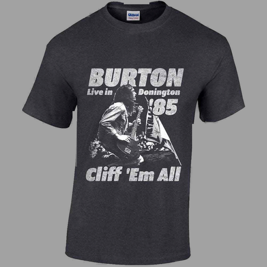 Cliff Burton - Flag Retro T-Shirt