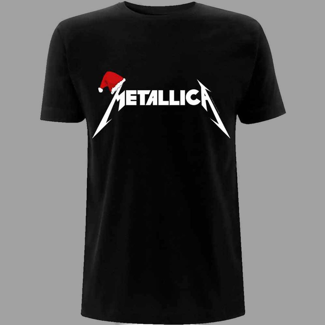 Metallica - Santa Hat Logo T-Shirt